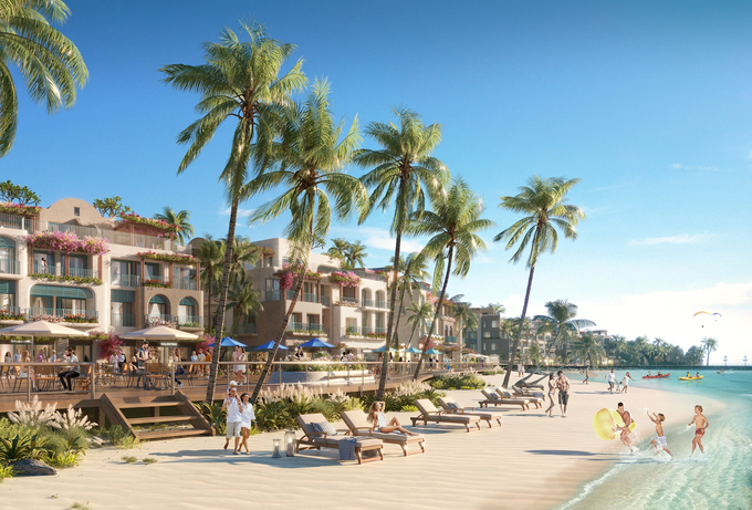 Hon Thom Paradise Island được phát triển thành một hòn đảo du lịch xanh (Ảnh phối cảnh minh họa)