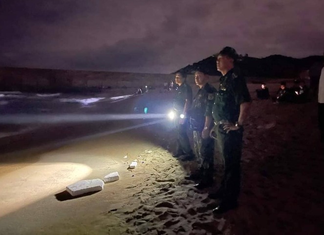 Đồn Biên phòng Phổ Quang tổ chức tìm kiếm hai nạn nhân mất tích. 
