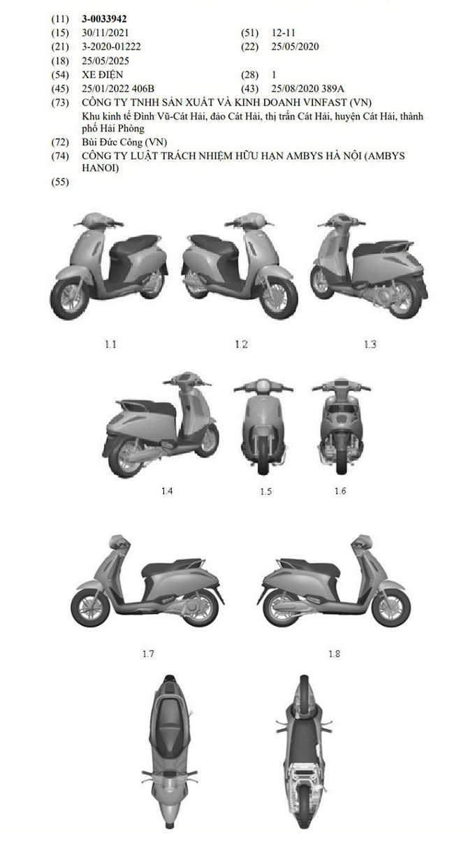 Mẫu xe máy điện mới khá lạ của VinFast


