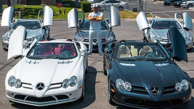 Không phải SLR, SLS hay AMG GT R mà đại gia bất động sản Manny Khoshbin chủ yếu mua sắm dòng Mercedes-Benz SLR McLaren cực hiếm