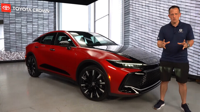 Diện mạo của Toyota Crown2023  mang hơi hướng siêu xe thể thao