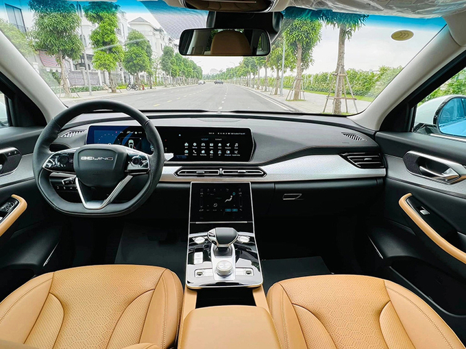 Beijing X7 trang bị hàng ghế đầu chỉnh điện, nhớ vị trí ghế lái,.