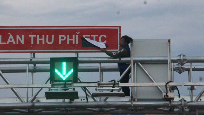 Trạm thu phí Túy Loan - KM 4 chính thức vận hành dịch vụ ETC vào lúc 18h ngày 31/7.