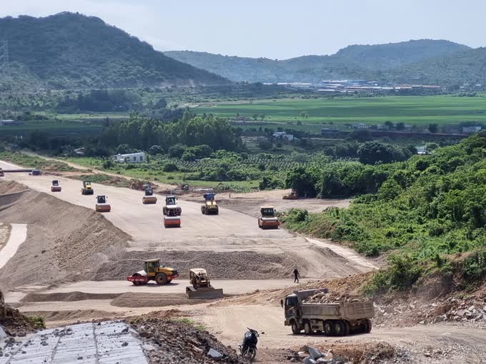 Khu vực thi công gói XL01 cao tốc Vĩnh Hảo - Phan Thiết 