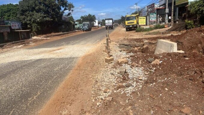 Thi công dự án nâng cấp QL19 qua Tây Nguyên