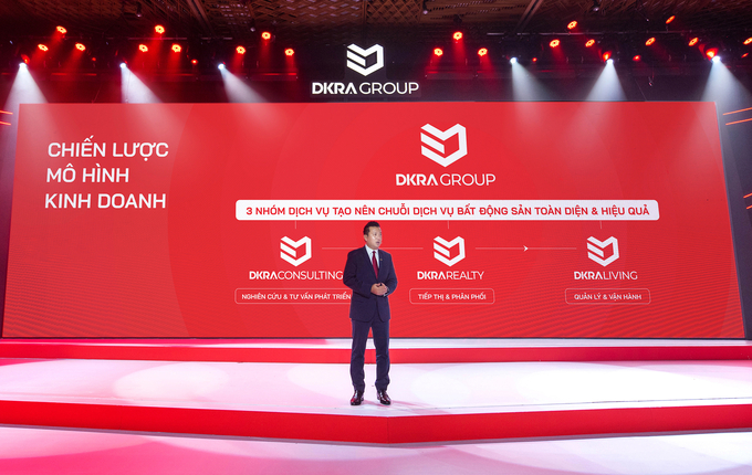 Ông Phạm Lâm, Nhà sáng lập, Chủ tịch HĐQT kiêm Tổng Giám đốc DKRA Group công bố chiến lược phát triển.