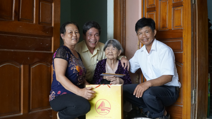 mẹ Nguyễn Thị Hiên ở xã Xuân Lâm, Nam Đàn, Nghệ An