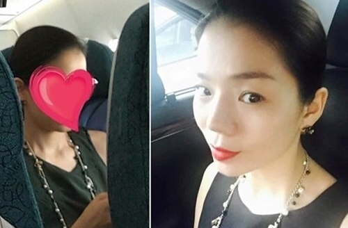 Hình ảnh Lệ Quyên trên Facebook của hành khách đi 