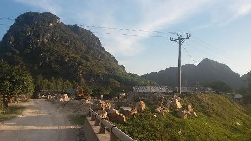 Khu làng nghề xã Đông Thắng, nơi xảy ra sự việc