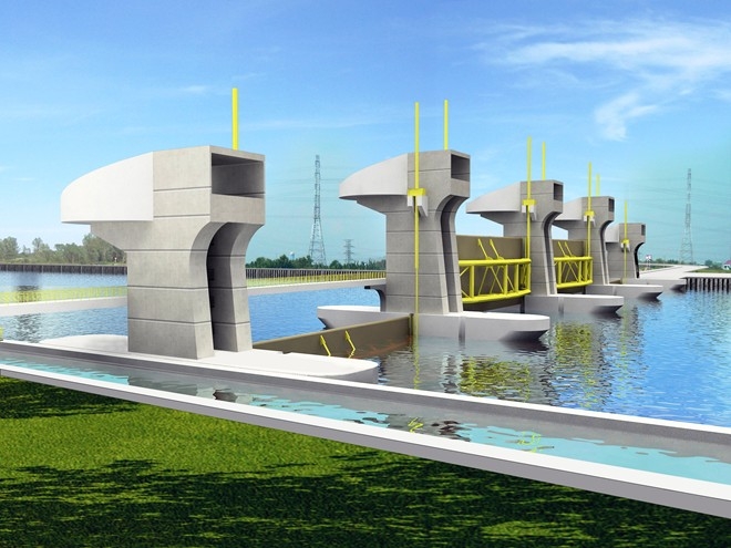 TP.HCM chi 10.000 tỷ xây cống ngăn triều chống ngập- Ảnh 1.