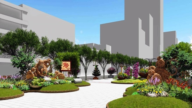 Đường hoa Nguyễn Huệ sẽ được thi công 