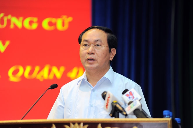 Giới thiệu ông Trần Đại Quang để bầu l