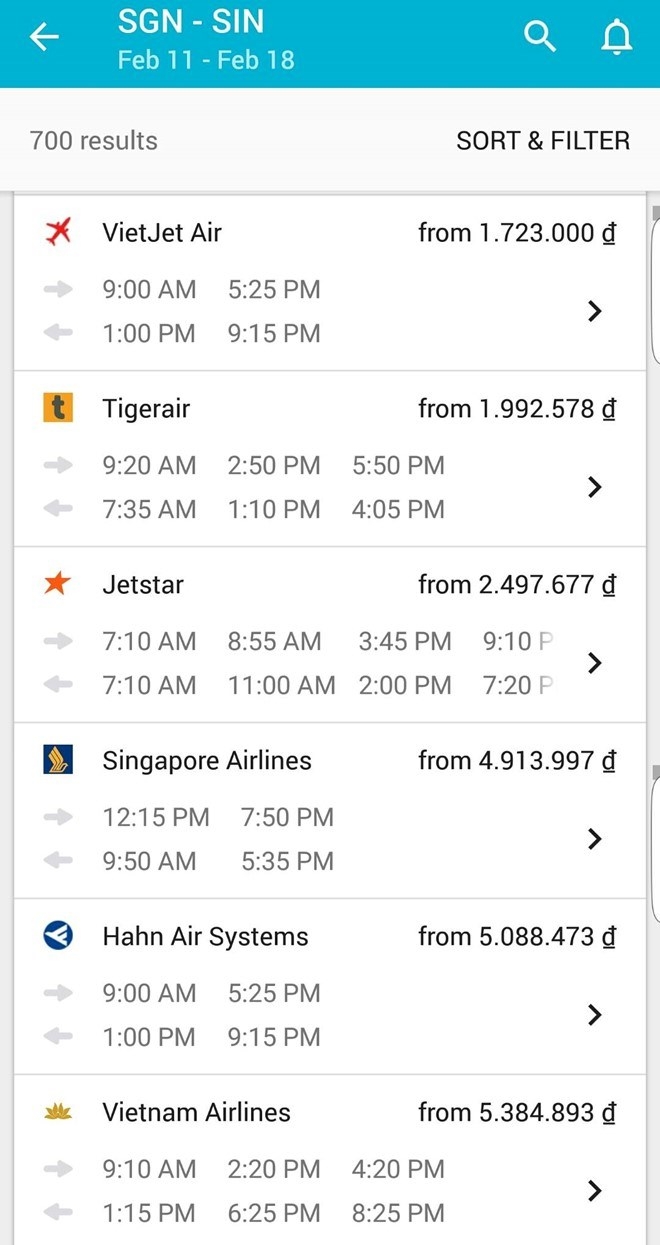 3 So sánh giá vé máy bay Việt Nam với các
