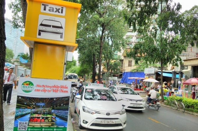 Thí điểm điểm đón taxi cố định tại TPHCM