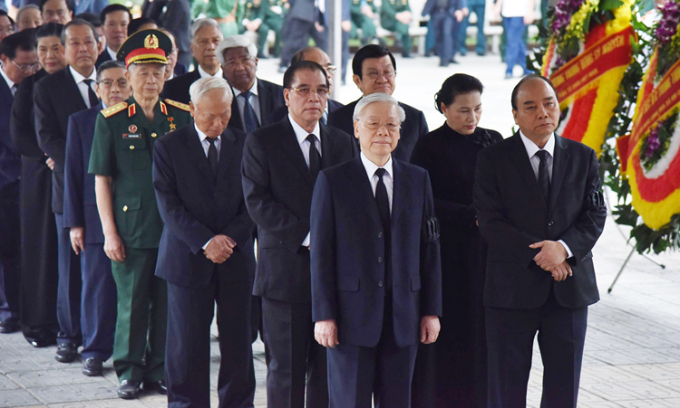 Lãnh đạo Đảng, Nhà nước tiễn đưa Trung tướng Đồng 