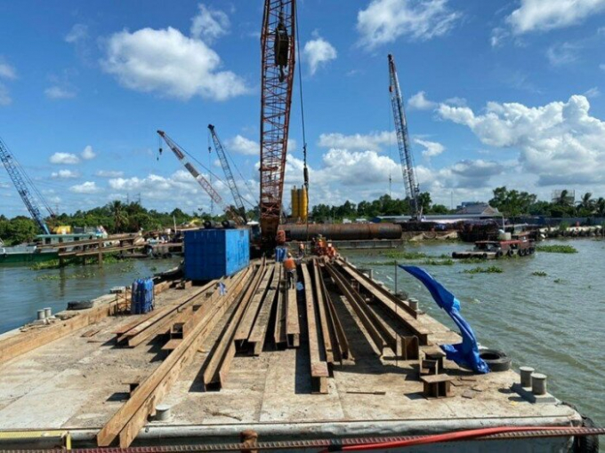 thi công cầu Mỹ Thuận 2