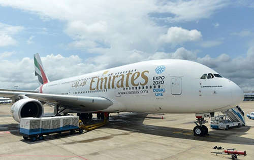Emirates đưa "siêu máy bay" A380 vào hoạt động tại Washington