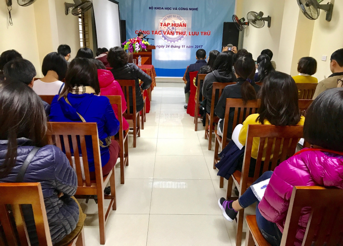 Quang cảnh lớp tập huấn