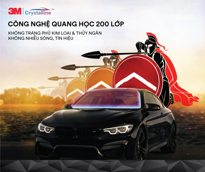 5. Dòng phim cách nhiệt ô tô 3M Crystalline™ (CR)