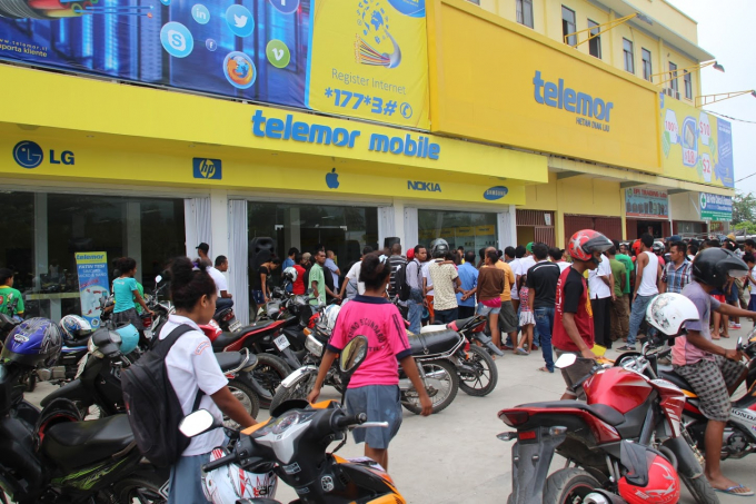 Sau khi Telemor cung cấp dịch vụ 4G, các cửa hàng 