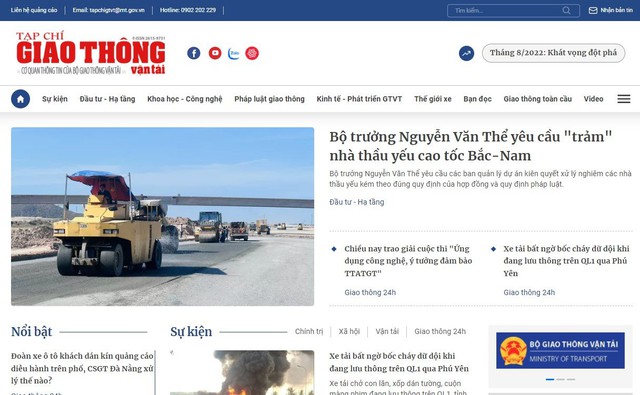 Tạp chí GTVT ra mắt giao diện mới, hiện đại, chuyên nghiệp   - Ảnh 1.