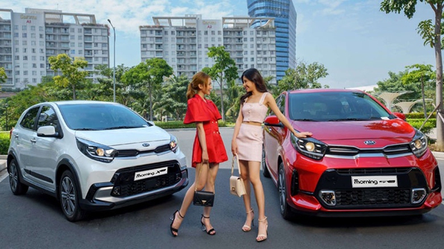 Mẫu xe đo thị Kia Morning được lắp ráp tại Chu Lai, Quảng Nam.