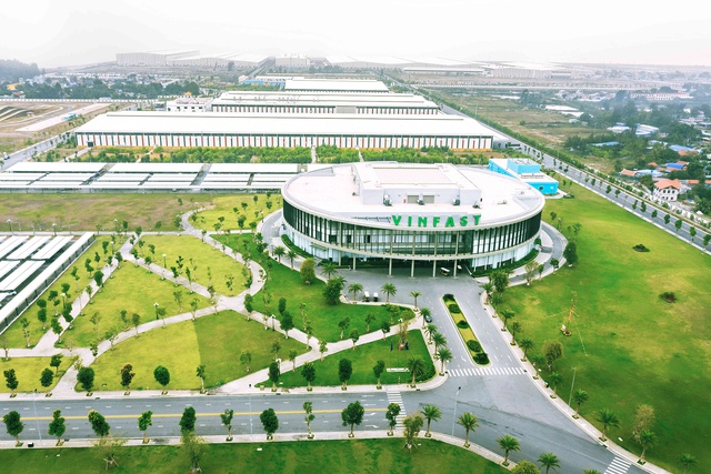 Nhà máy sản xuất xe điện VinFast Hải Phòng.