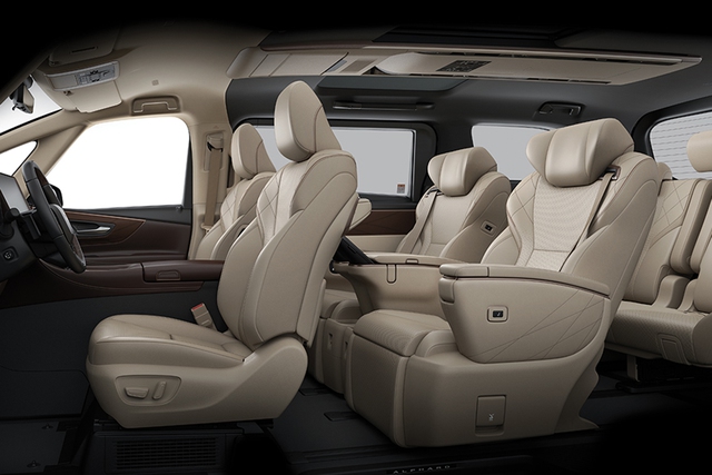 Hàng ghế thứ 2 thiết kế kiểu thương gia có lối đi ở giữa. Hàng ghế thứ 2 thiết kế kiểu thương gia có lối đi ở giữa.