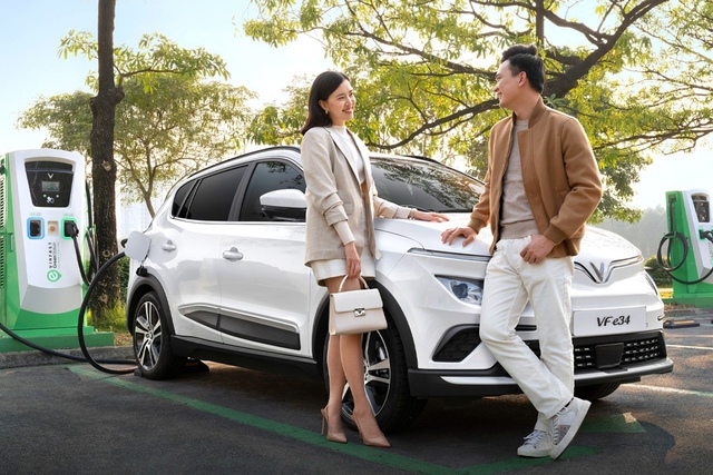 Mẫu xe thuần điện cỡ nhỏ VinFast VF e34.