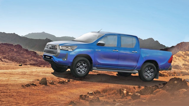 Hình ảnh mẫu xe bán tải Toyota Hilux 2023 đạt tiêu chuẩn khí thải Euro 5 đăng trên trang chủ Toyota Việt Nam.
