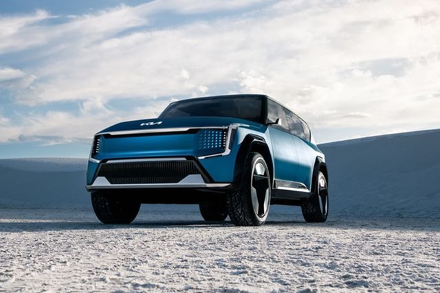 Mẫu xe SUV thuần điện Kia EV9 2024.