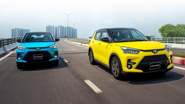 Mẫu xe đô thị cỡ nhỏ Toyota Raize tăng giá nhẹ nhất 5 triệu đồng.