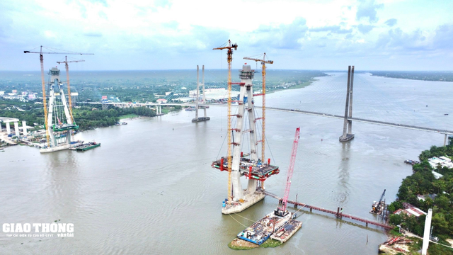 Bộ GTVT yêu cầu đẩy nhanh tiến độ thi công cầu Mỹ Thuận 2 - Ảnh 1.