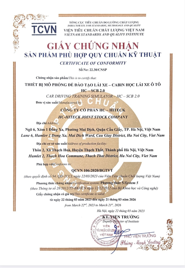 Thiết bị dạy lái xe HC Smart cabin dễ dàng điều khiển như xe thật  - Ảnh 2.