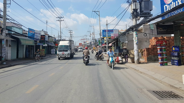 Một đoạn tuyến QL50 qua địa phận tỉnh Long An