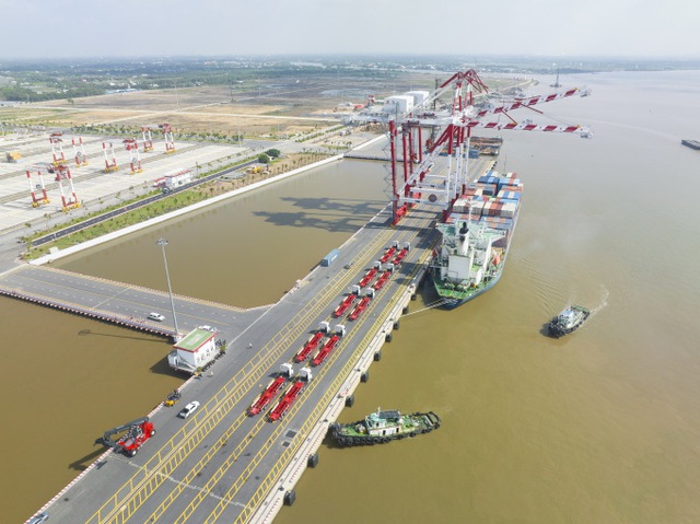 Một góc khu Cảng của Cảng quốc tế Long An Một góc khu Cảng của Cảng quốc tế Long An