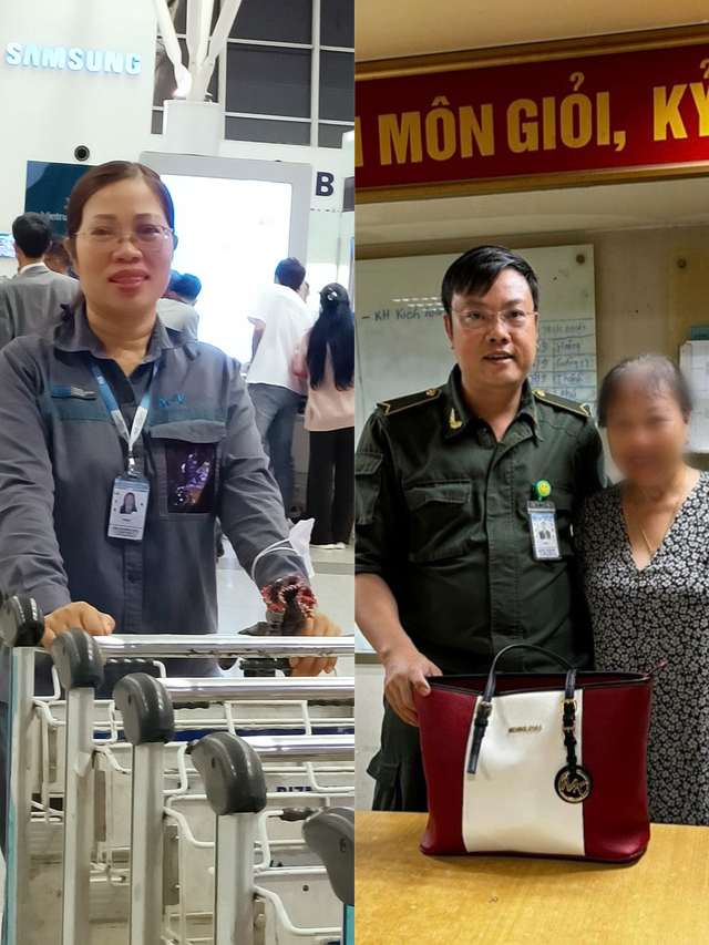 Phát hiện số tiền "khủng" bên trong chiếc túi hàng hiệu bỏ quên ở sân bay Nội Bài - Ảnh 1.