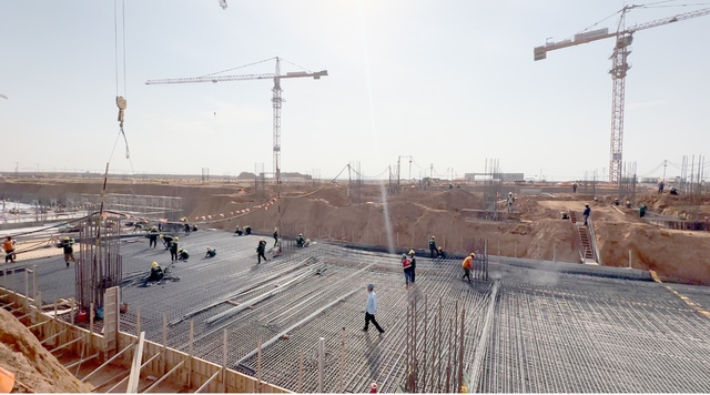 Nhộn nhịp thi công trên đại công trường dự án sân bay Long Thành những ngày cuối năm- Ảnh 4.
