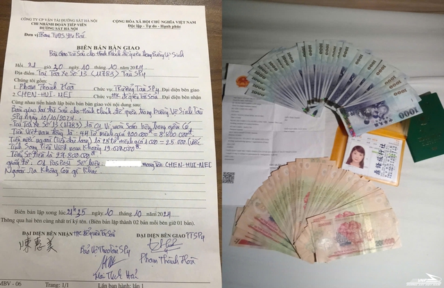 Khách ngoại quốc nhanh chóng được trao lại ví tiền bỏ quên trên tàu- Ảnh 1. Khách ngoại quốc nhanh chóng được trao lại ví tiền bỏ quên trên tàu- Ảnh 1.