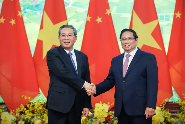 Thủ tướng Phạm Minh Chính chủ trì lễ đón, hội đàm với Thủ tướng Trung Quốc Lý Cường - Ảnh 3.
