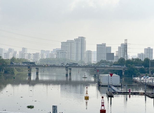 TP. HCM chiêm ngưỡng cầu Rạch Đỉa hơn 500 tỷ đồng chuẩn bị hoàn thành thông xe - Ảnh 10.