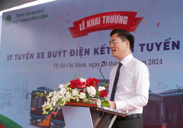 TP. HCM khai trương 17 tuyến xe buýt điện kết nối metro Bến Thành - Suối Tiên - Ảnh 3.