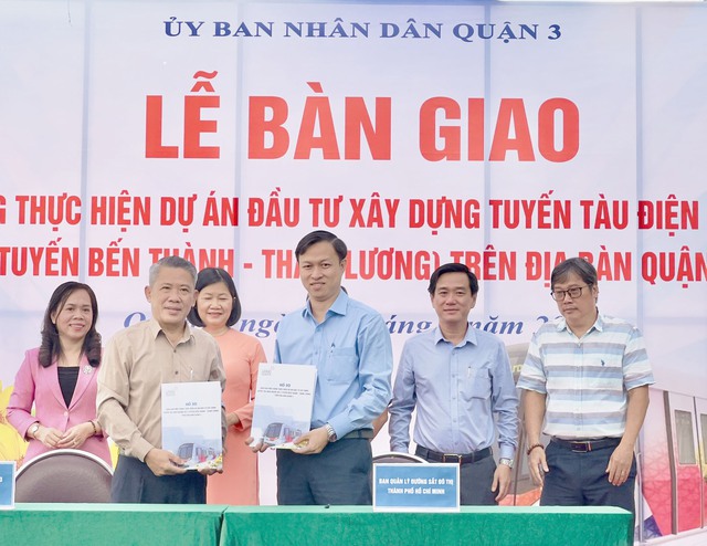 Quận 3 bàn giao 80% mặt bằng để xây dựng Dự án metro Bến Thành - Tham Lương- Ảnh 1.