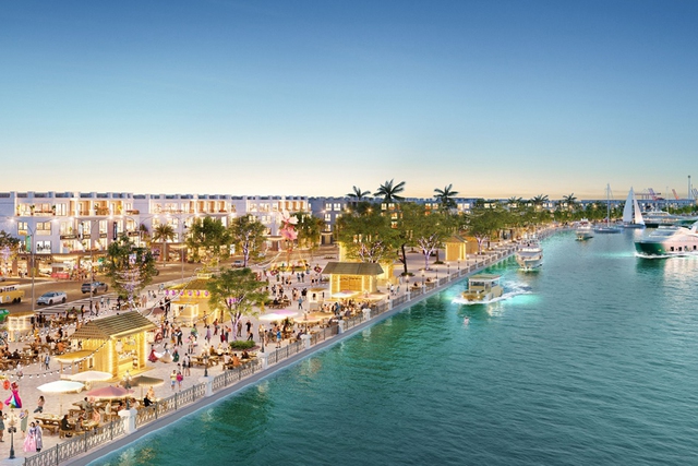 Muôn vàn trải nghiệm mua sắm, vui chơi, giải trí, ẩm thực chờ đợi cư dân và du khách tại phố đi bộ River Walk dài và đẹp nhất Việt Nam.