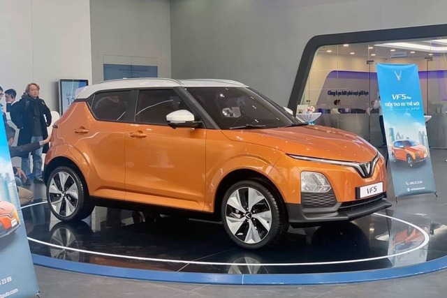 Mẫu xe thuần điện VinFast VF 5 Plus.