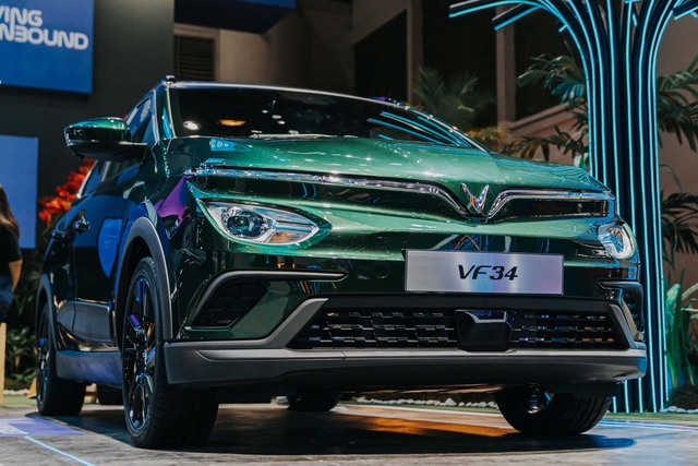 Mẫu xe thuần điện VinFast VF e34. Mẫu xe thuần điện VinFast VF e34.