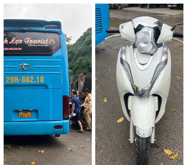 Tìm nhân chứng vụ TNGT giữa ôtô khách với xe máy khiến người phụ nữ tử vong- Ảnh 1.