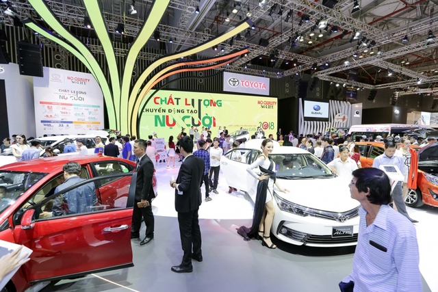 Gian hàng Toyota tại kỳ triển lãm Vietnam Motor Show 2022. Gian hàng Toyota tại kỳ triển lãm Vietnam Motor Show 2022. Triển lãm ô tô VMS 2024 lớn nhất Việt Nam sắp tái xuất