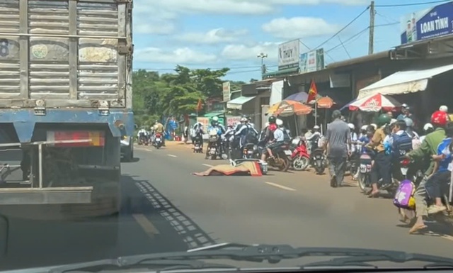 Bé gái 12 tuổi tử vong sau va chạm với xe tải trên đường Hồ Chí Minh - Ảnh 1.