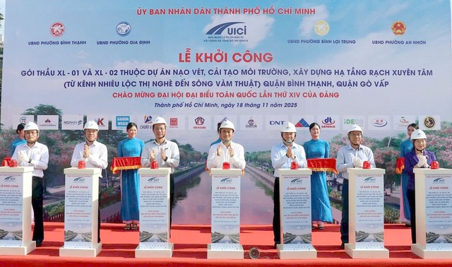 TP.HCM khởi công hai gói thầu hơn 2.300 tỷ đồng dự án cải tạo môi trường rạch Xuyên Tâm